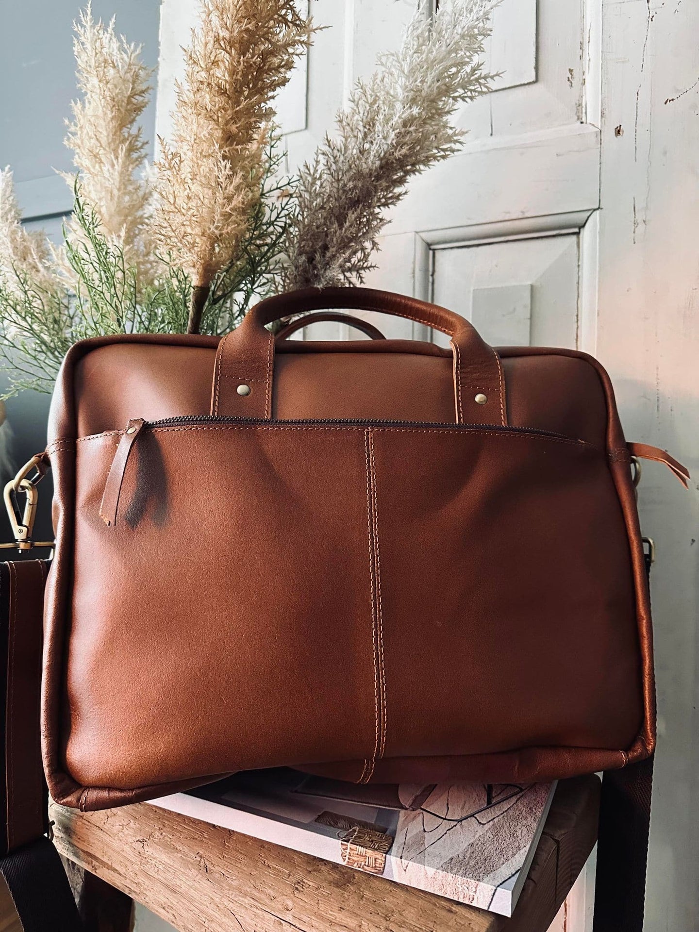 Laptop / Arbejdstaske Alison Cognac - VIAMAJA.DK