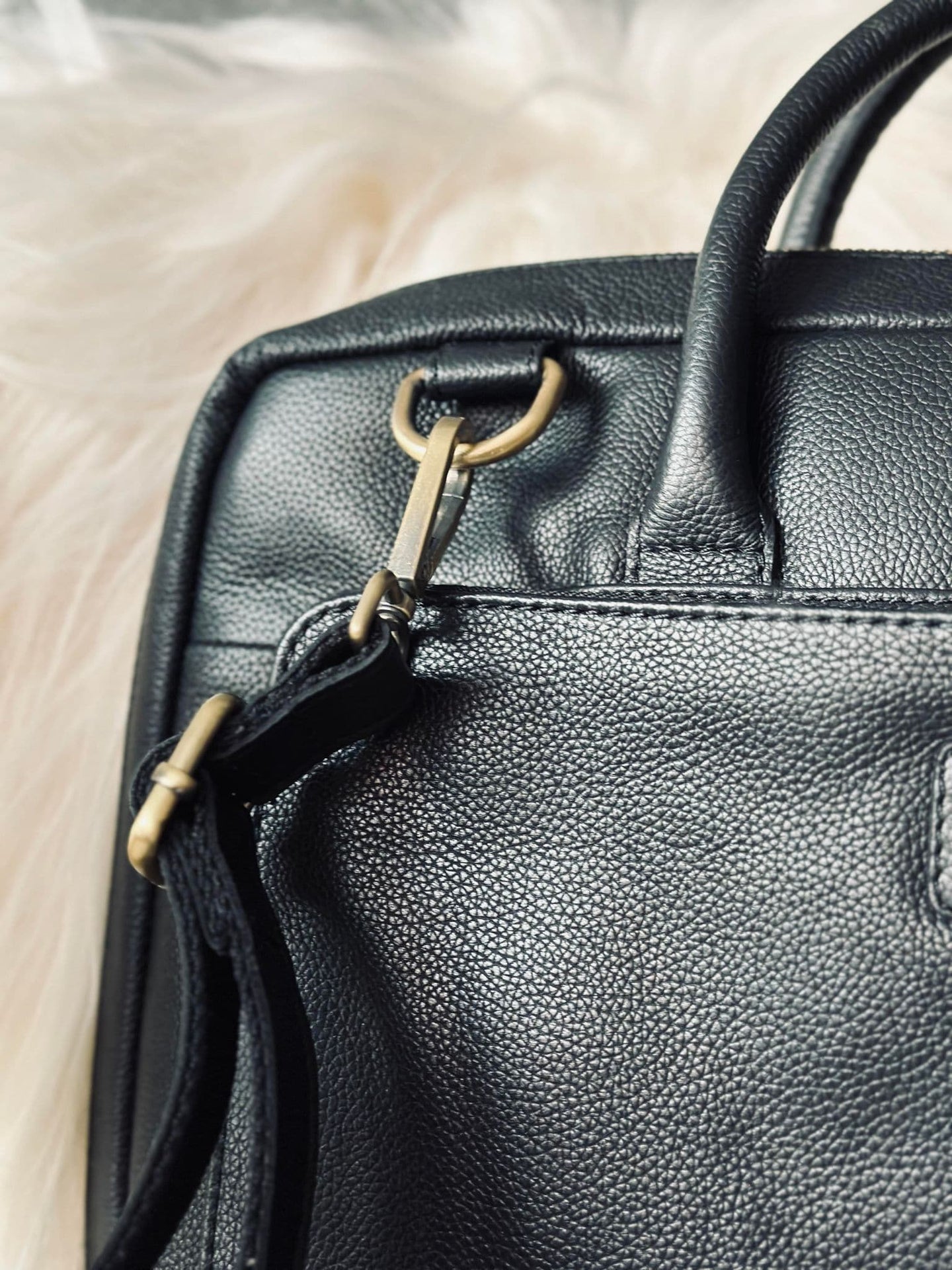 Laptop / arbejdstaske VINTAGE Black - VIAMAJA.DK