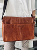 Laptop messenger - Cognac
