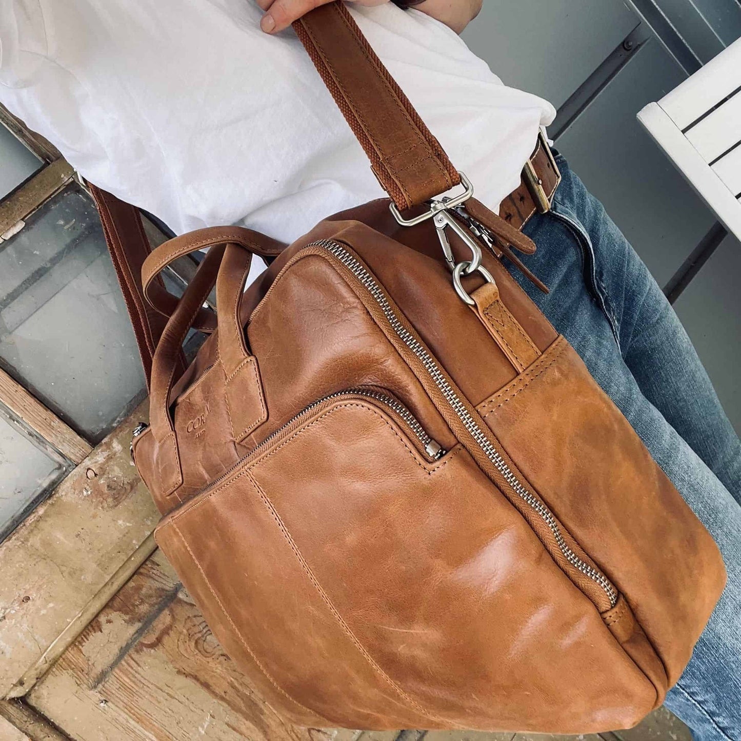 Laptop taske SOLLY Cognac - VIAMAJA.DK