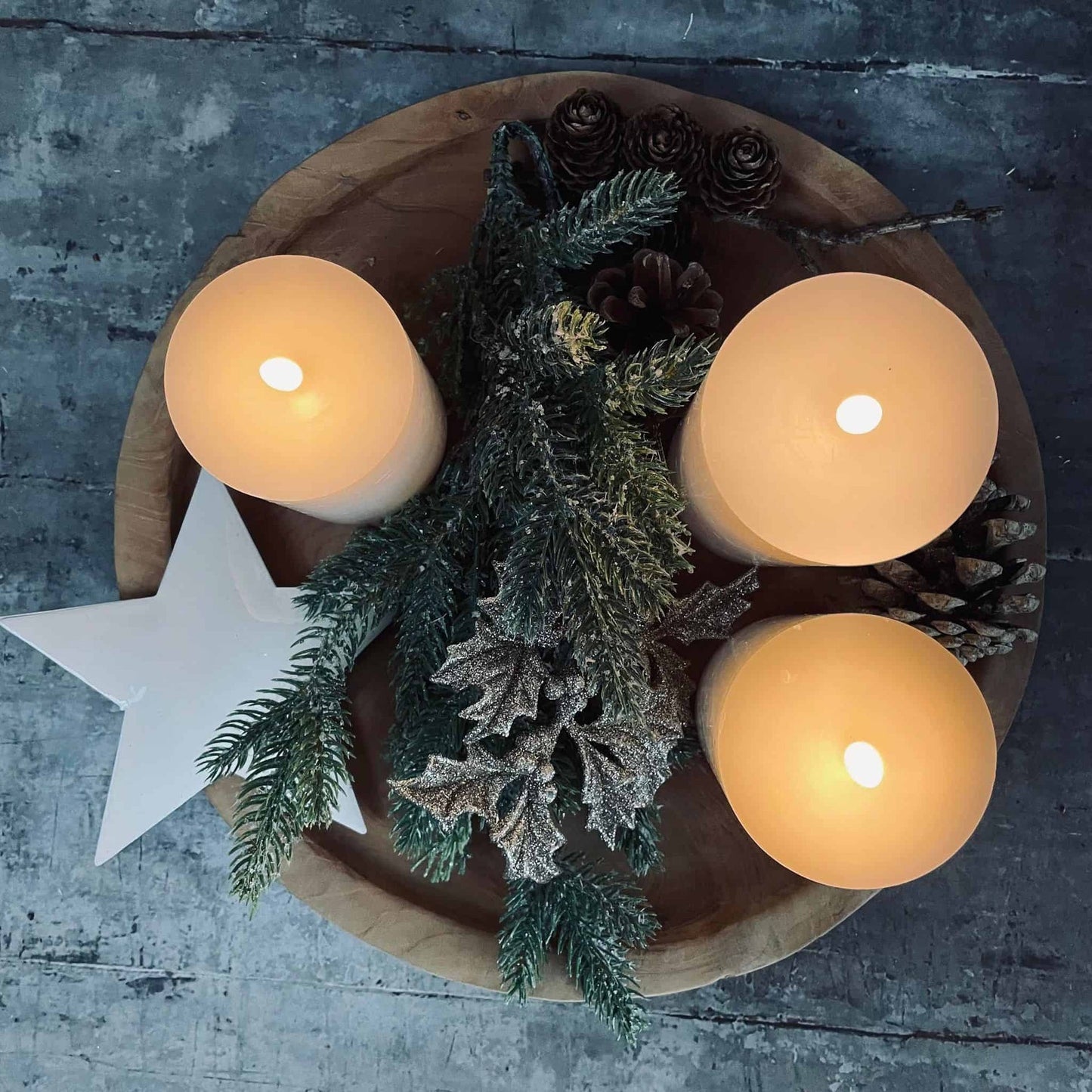 LED bloklys – Hvid 15cm - VIAMAJA.DK