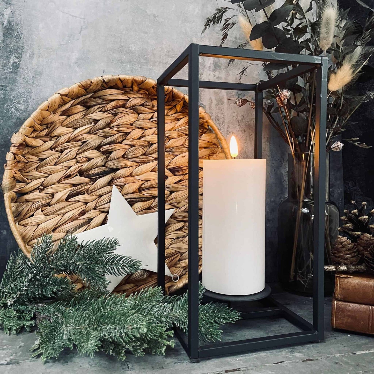 LED bloklys – Hvid 15cm - VIAMAJA.DK