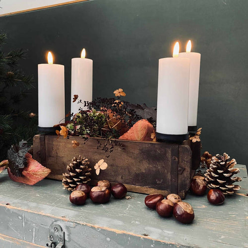 Led bloklys med flad top – H15 cm - VIAMAJA.DK