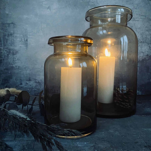 Led bloklys med flad top – H17.5cm - VIAMAJA.DK