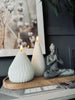 LED Design vita konljus - Set med 2 st. med timerfunktion