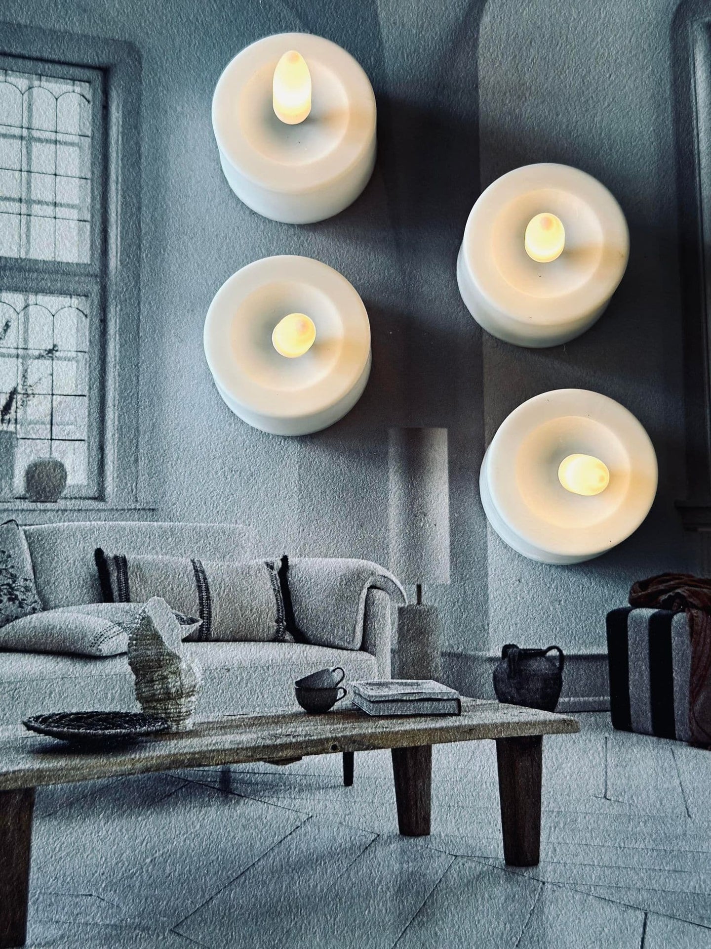 LED Fyrfadslys 4 stk med timerfunktion - VIAMAJA.DK