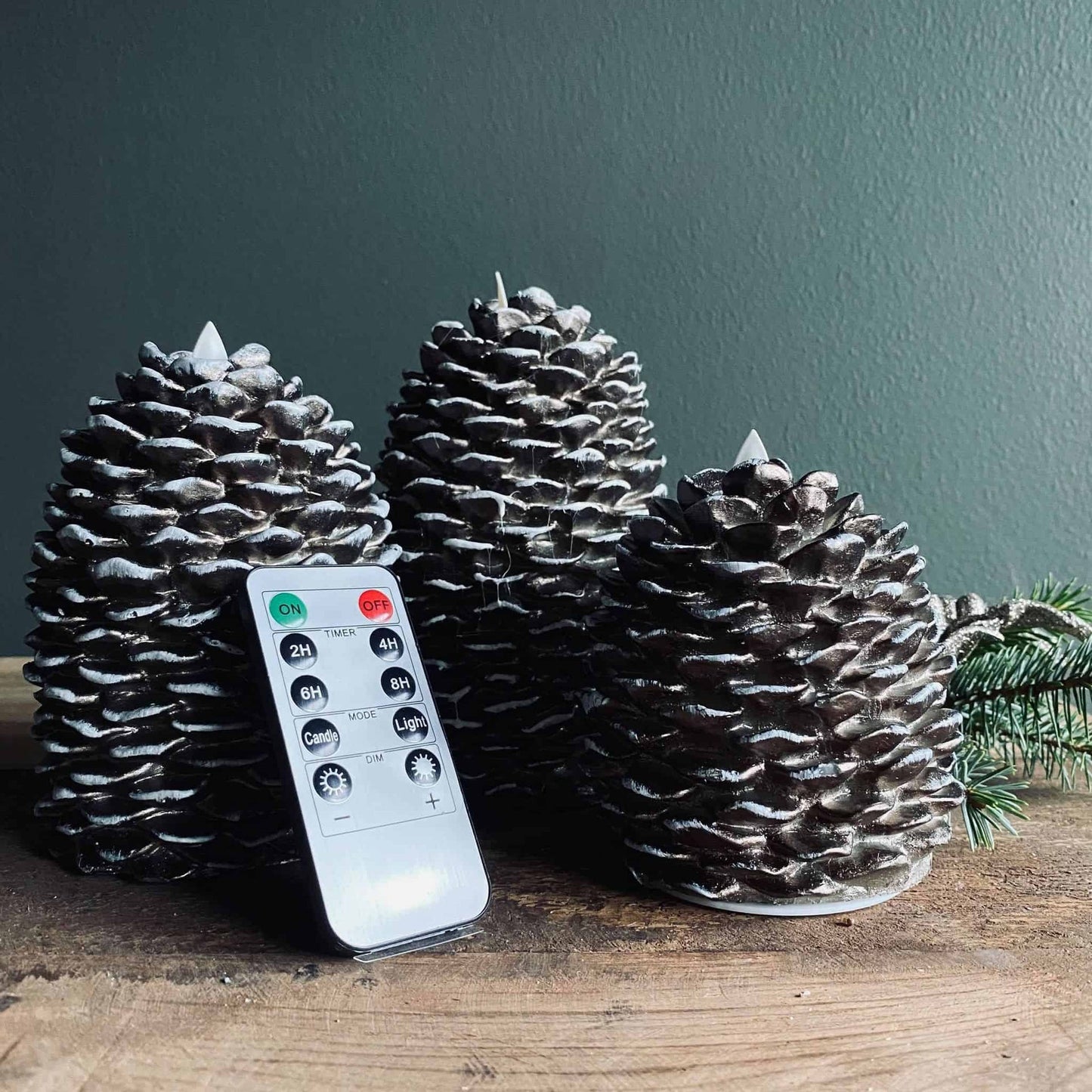 LED Kogler i 3 størrelser - ink fjernbetjening - VIAMAJA.DK