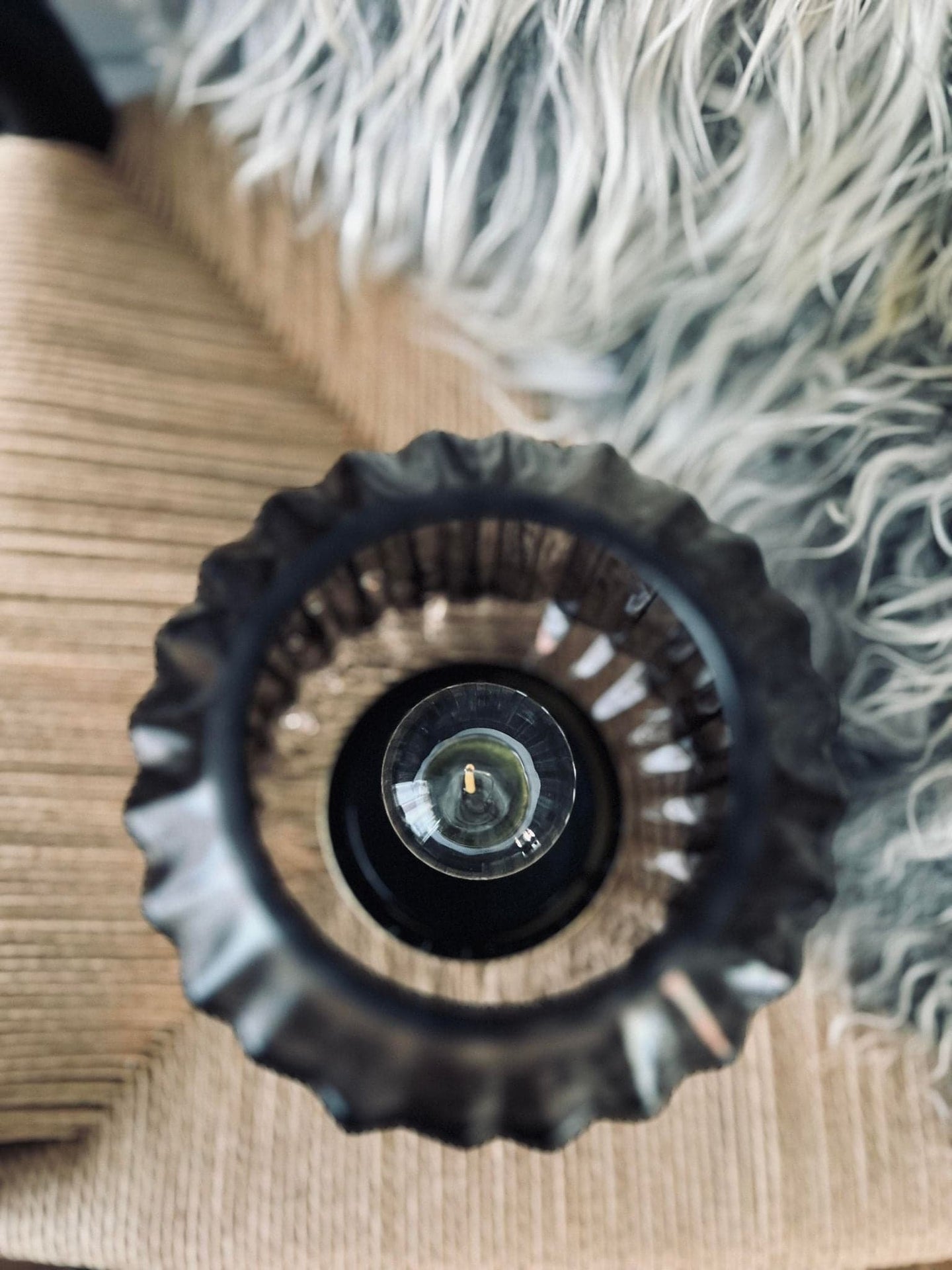 LED Lampe i røgfarvet glas - 2. Sortering - VIAMAJA.DK