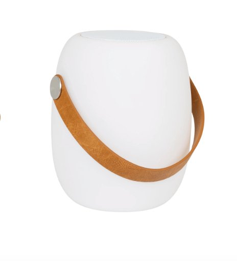 LED lampe med Bluetooth højtaler - genopladelig - VIAMAJA.DK