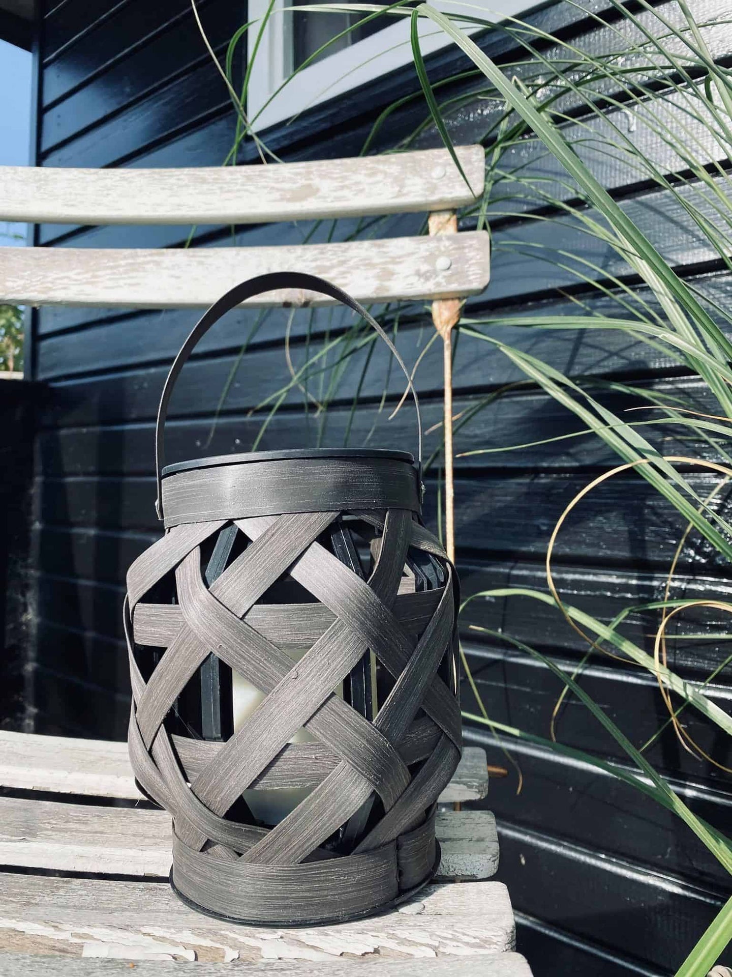 LED Lanterne med vokslys og timer - VIAMAJA.DK