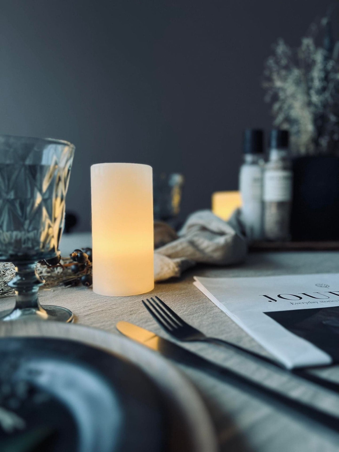 Led lys BOHEME 15cm - Sæt af 2 stk - VIAMAJA.DK