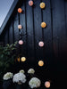 LED-ljusslinga med solceller - PASTEL Mix 2