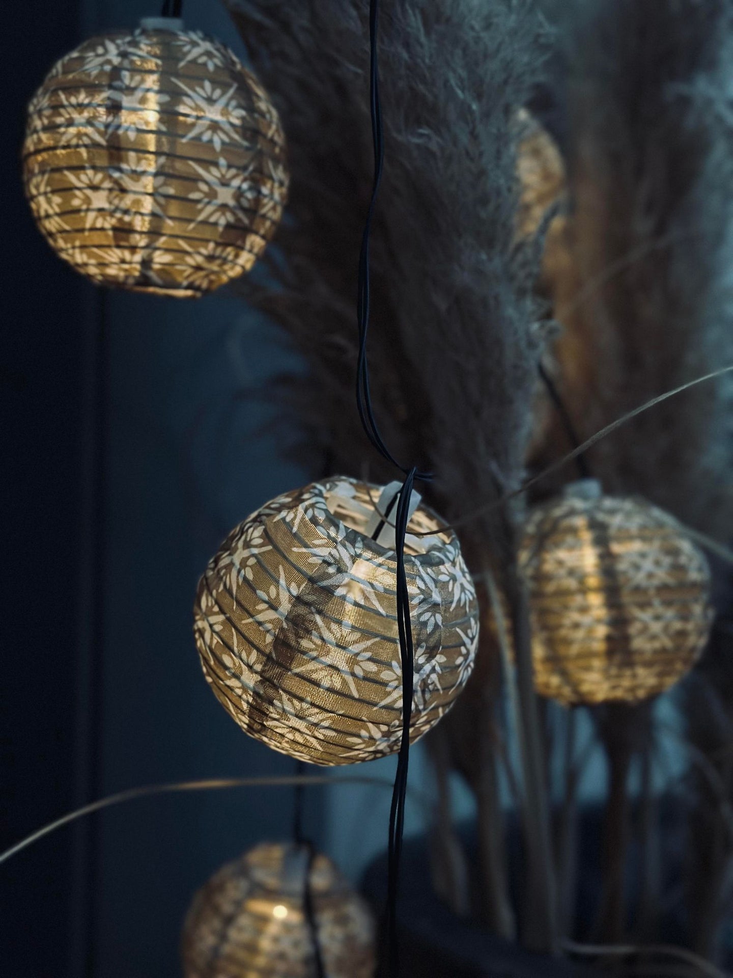 LED Lyskæde med solceller - Summer golden - VIAMAJA.DK