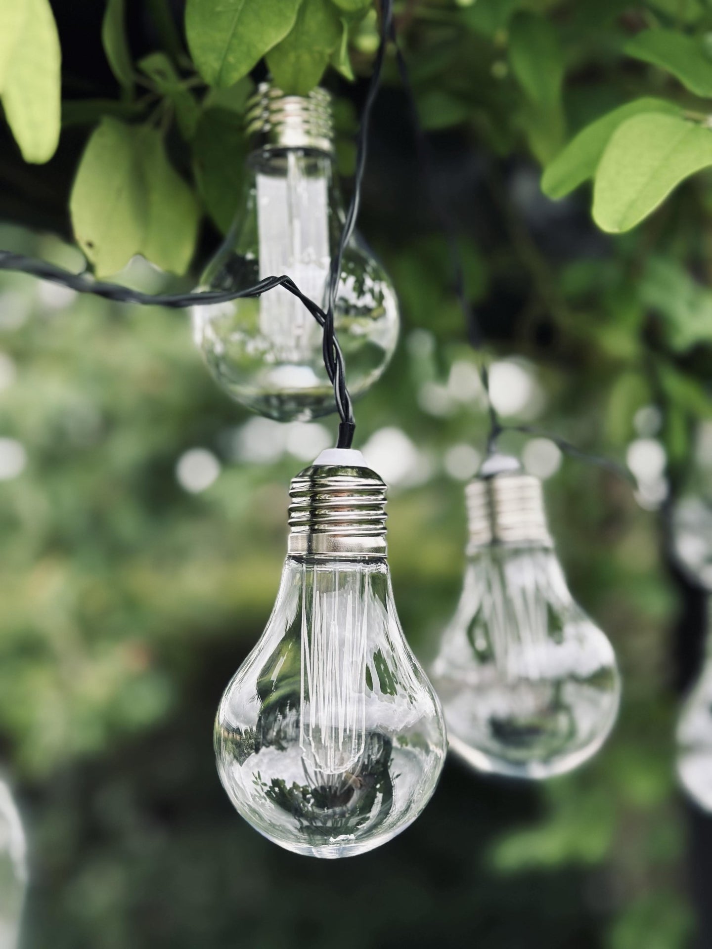 LED Lyskæde med solceller - Udendørs med 10 pære - VIAMAJA.DK