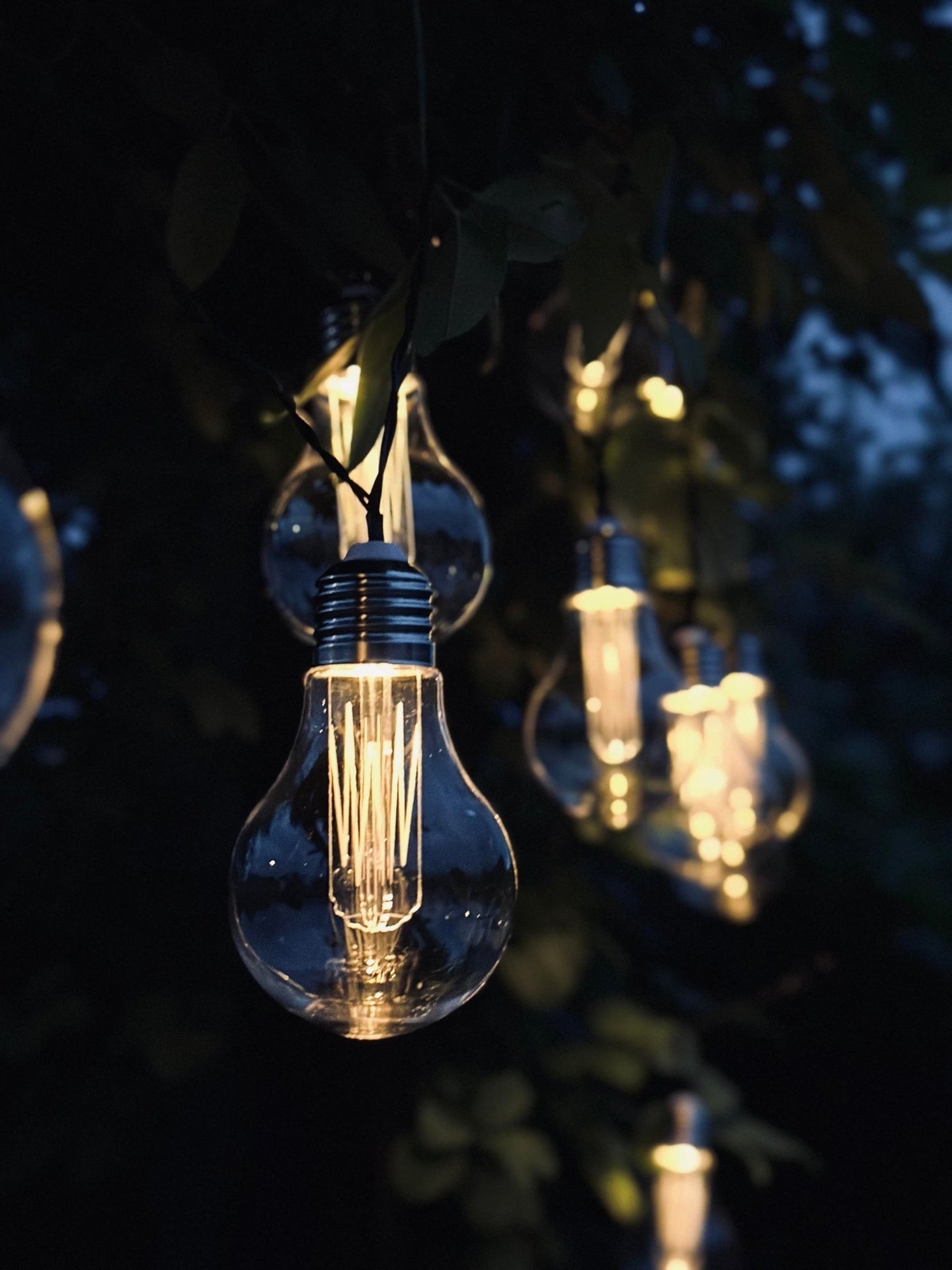 LED Lyskæde med solceller - Udendørs med 10 pære - VIAMAJA.DK