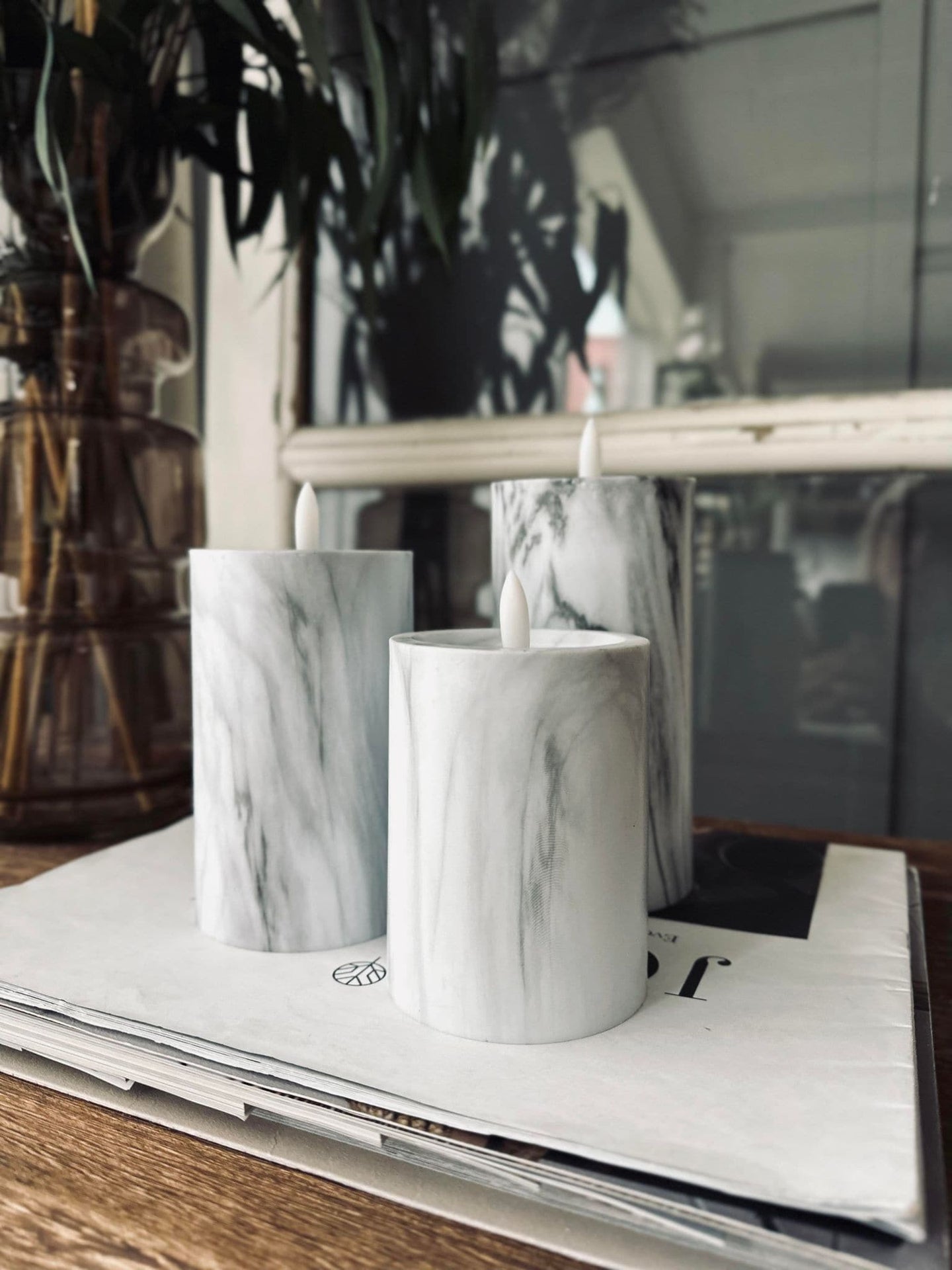 LED marmor Grå 10cm - VIAMAJA.DK