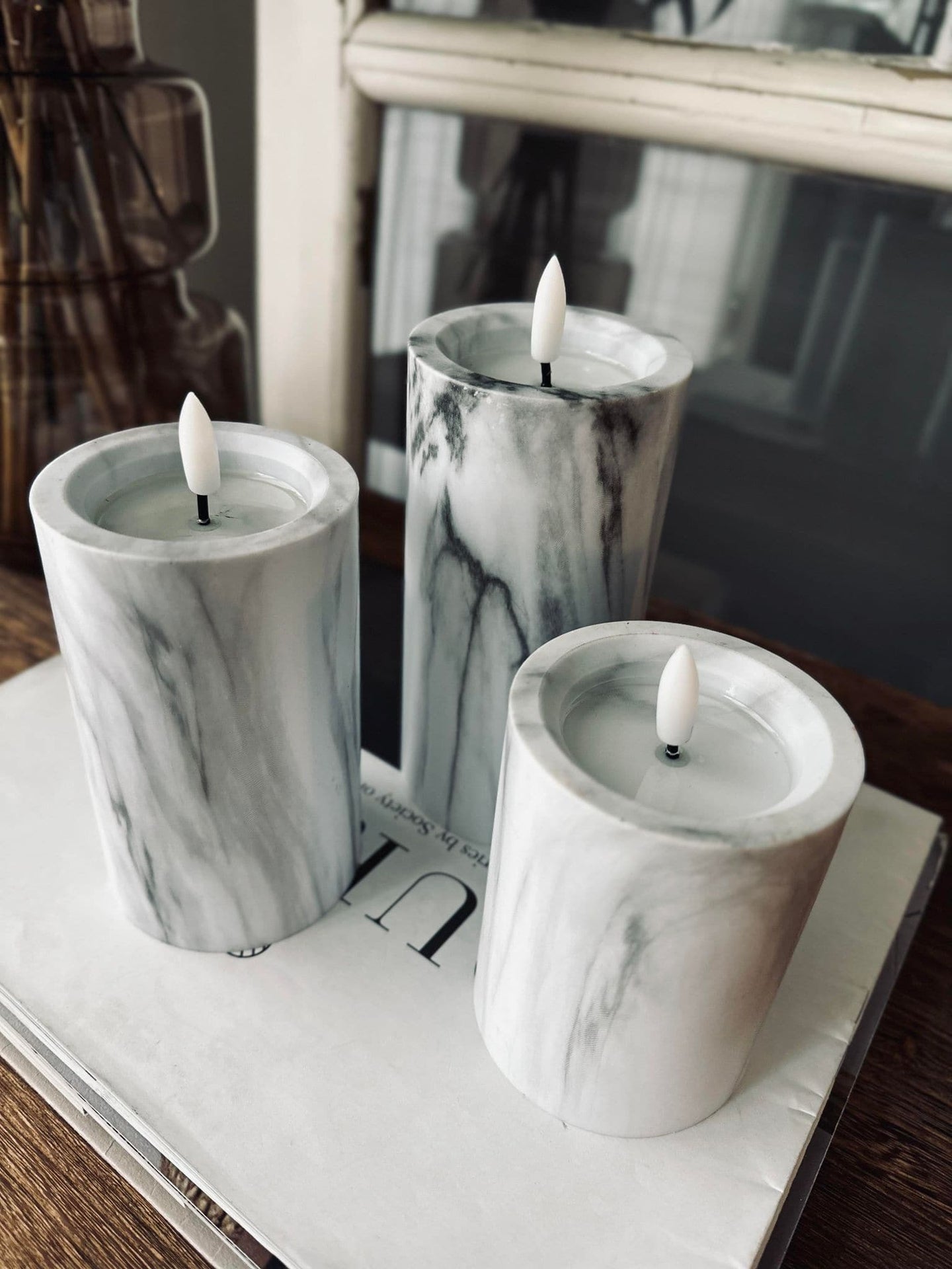 LED marmor Grå 10cm - VIAMAJA.DK