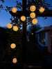 LED solcellsljusslinga, 10 vita bollar