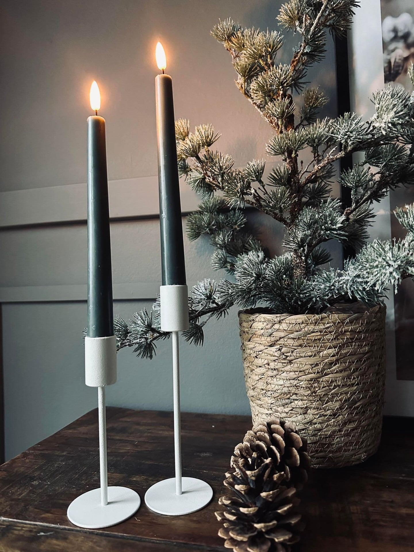 LED Stagelys 2 stk - Grøn 24 cm - VIAMAJA.DK