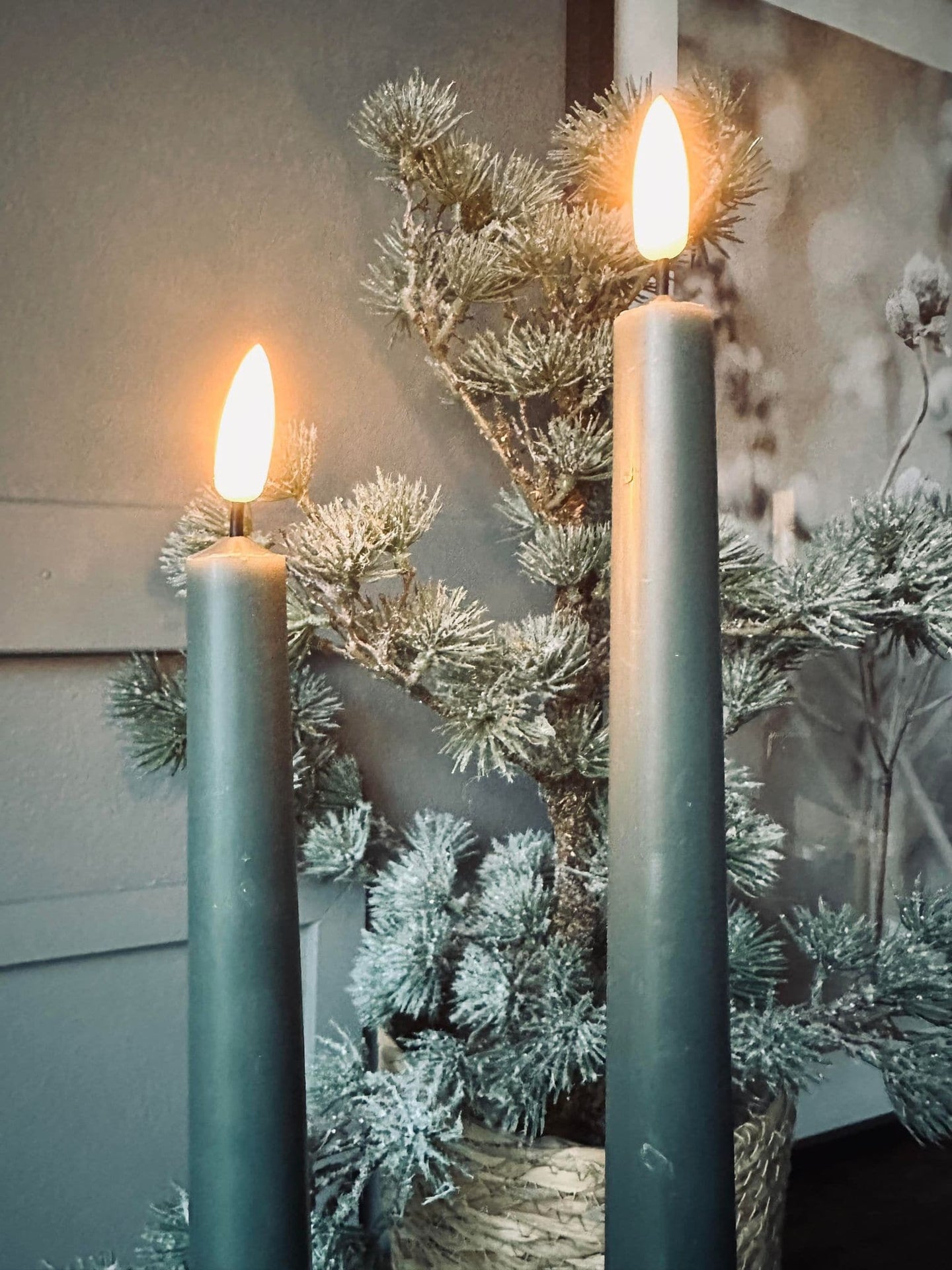 LED Stagelys 2 stk - Grøn 24 cm - VIAMAJA.DK