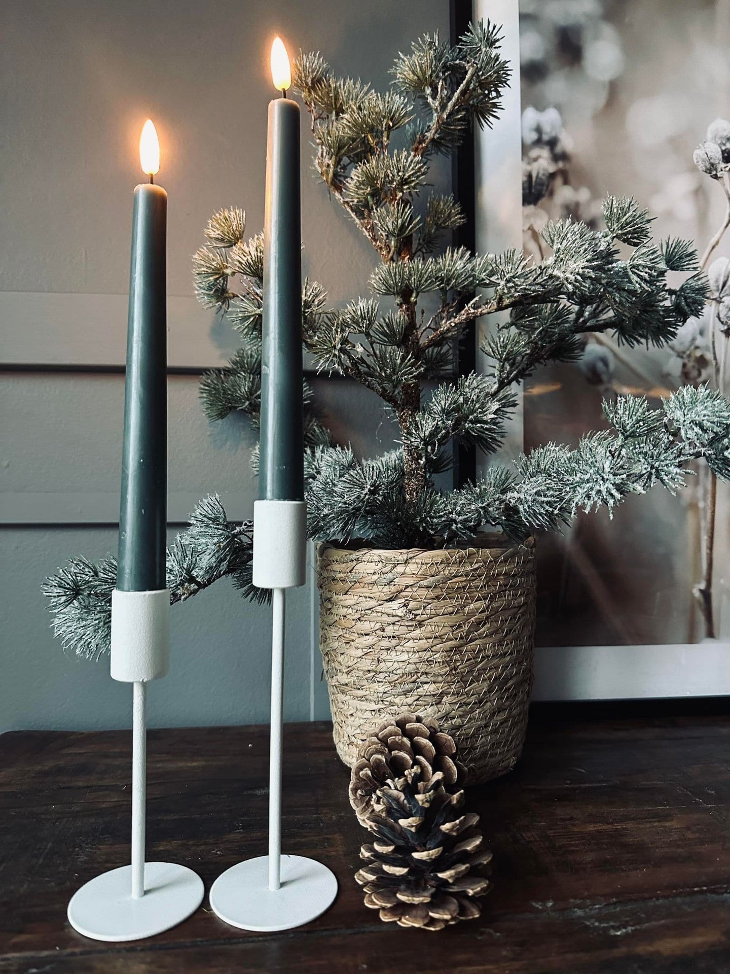 LED Stagelys 2 stk - Grøn 24 cm - VIAMAJA.DK