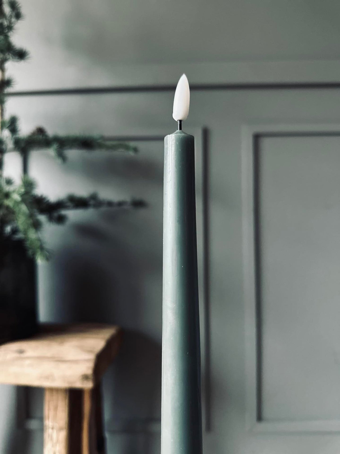 LED Stagelys 2 stk - Grøn 28cm - VIAMAJA.DK