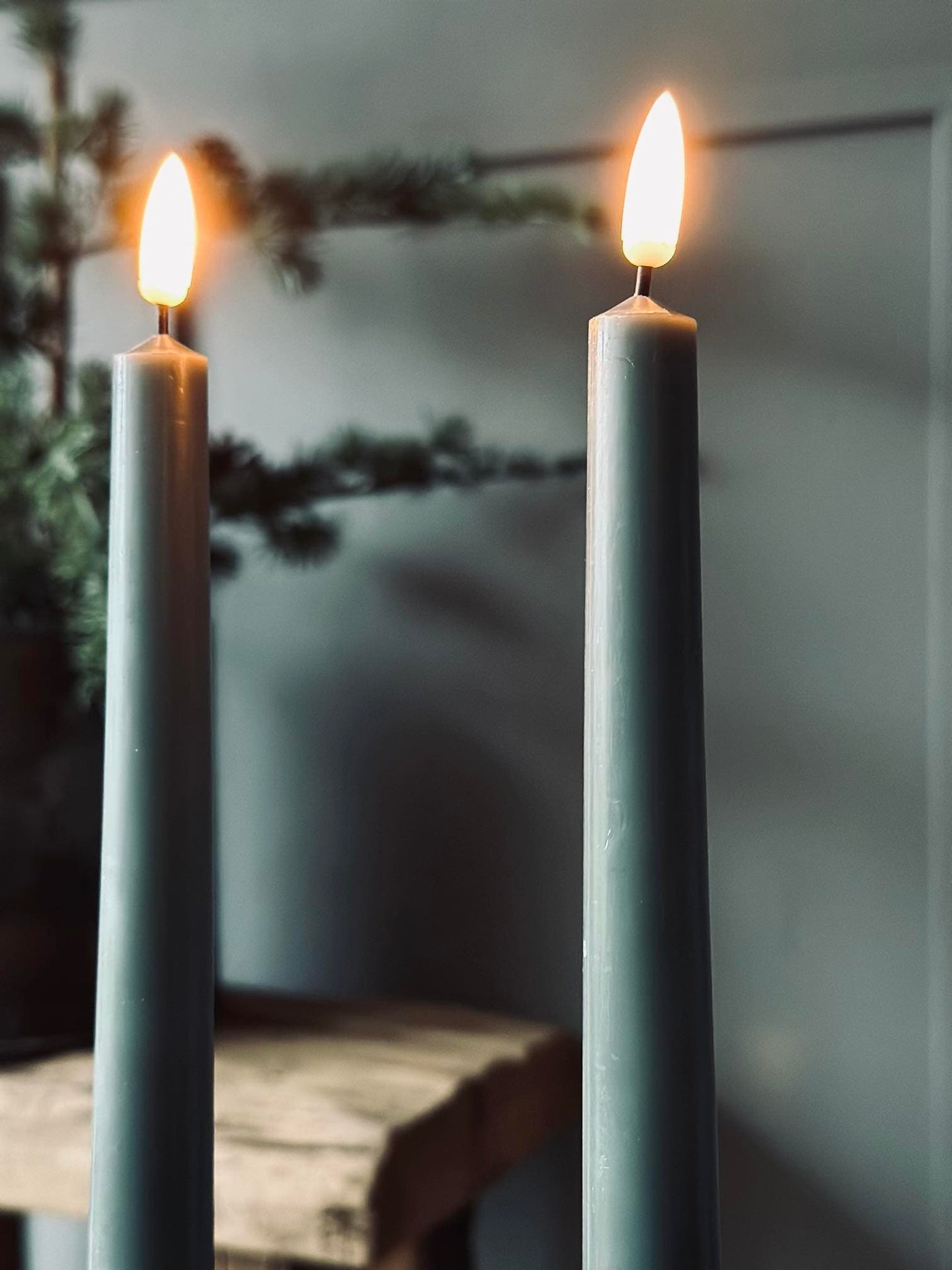 LED Stagelys 2 stk - Grøn 28cm - VIAMAJA.DK