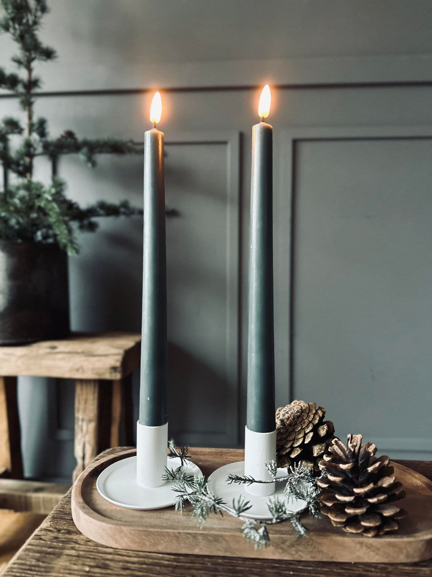 LED Stagelys 2 stk - Grøn 28cm - VIAMAJA.DK