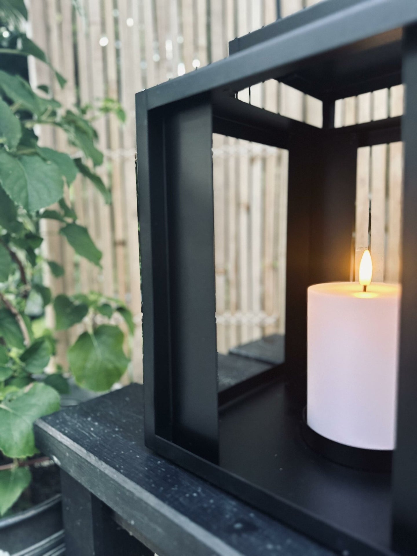 LED Udendørs lanterne med bloklys - VIAMAJA.DK