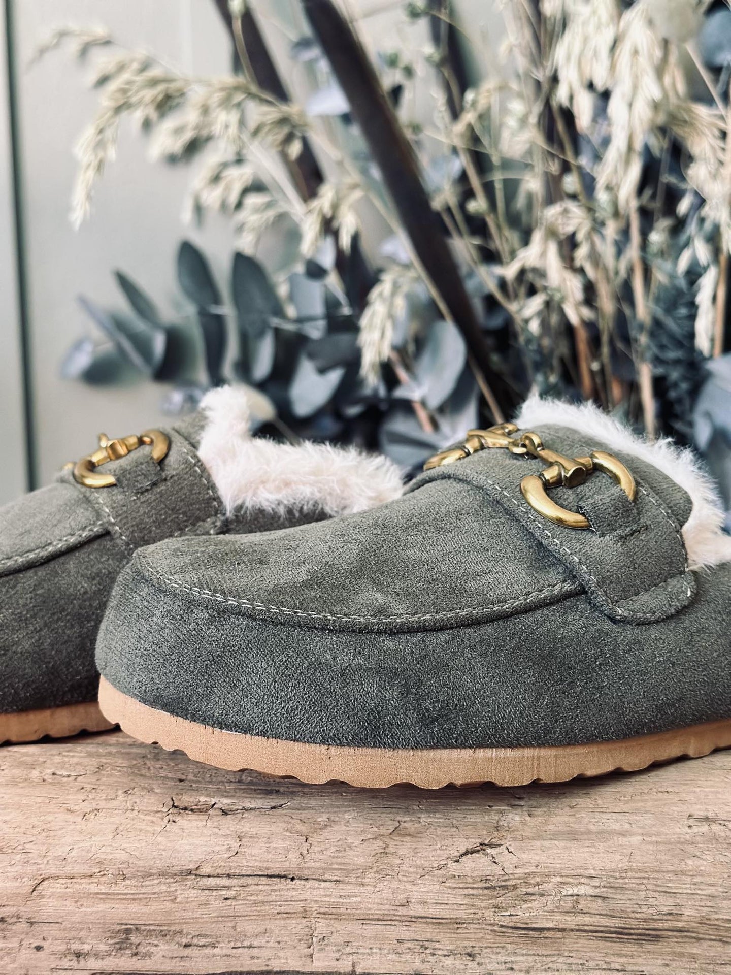 Loafers – Dusty green - VIAMAJA.DK