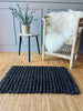 Lyxmatta i black jute – 50x80 cm