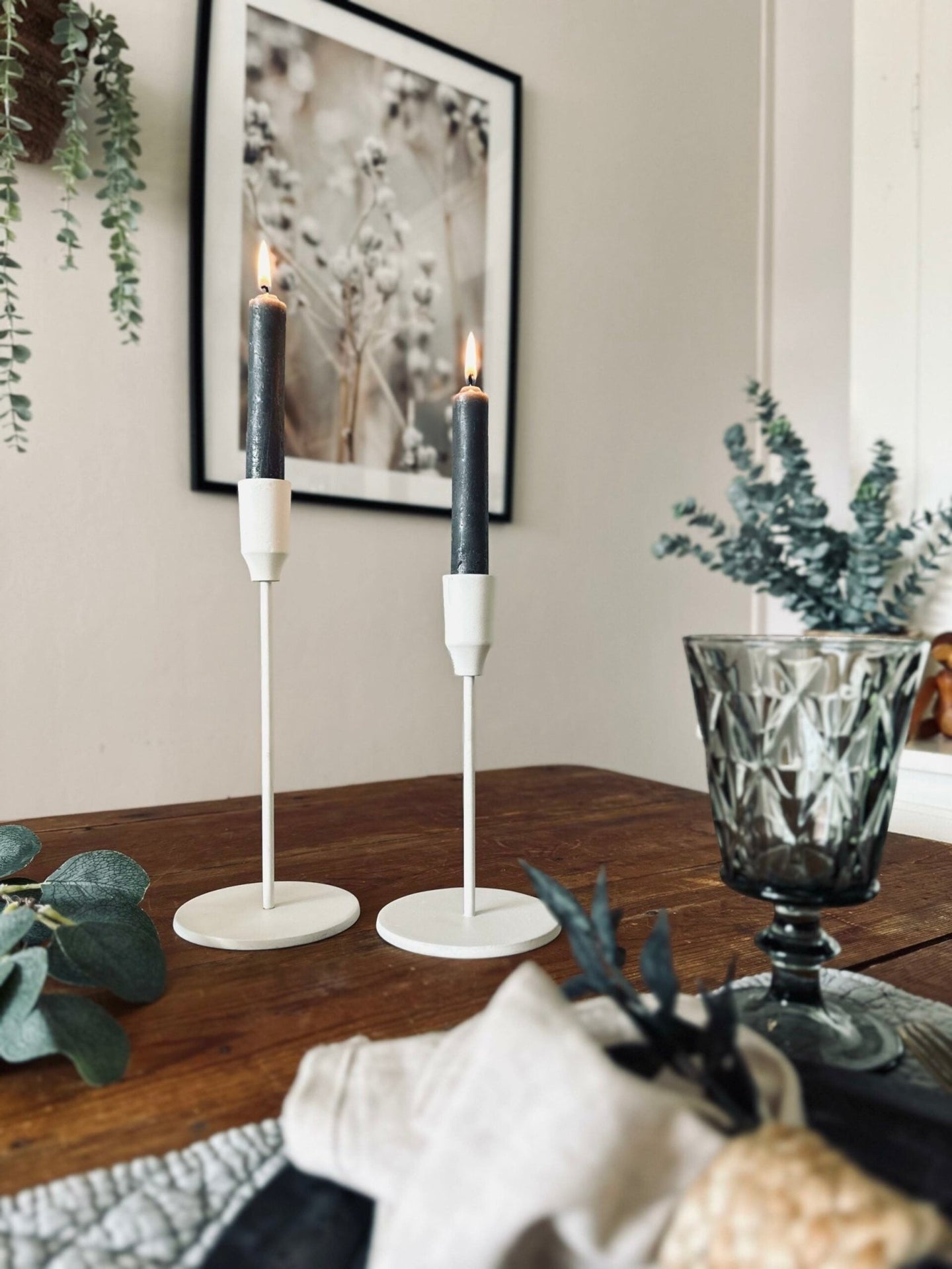 Lysestage – Beige 19 cm - VIAMAJA.DK