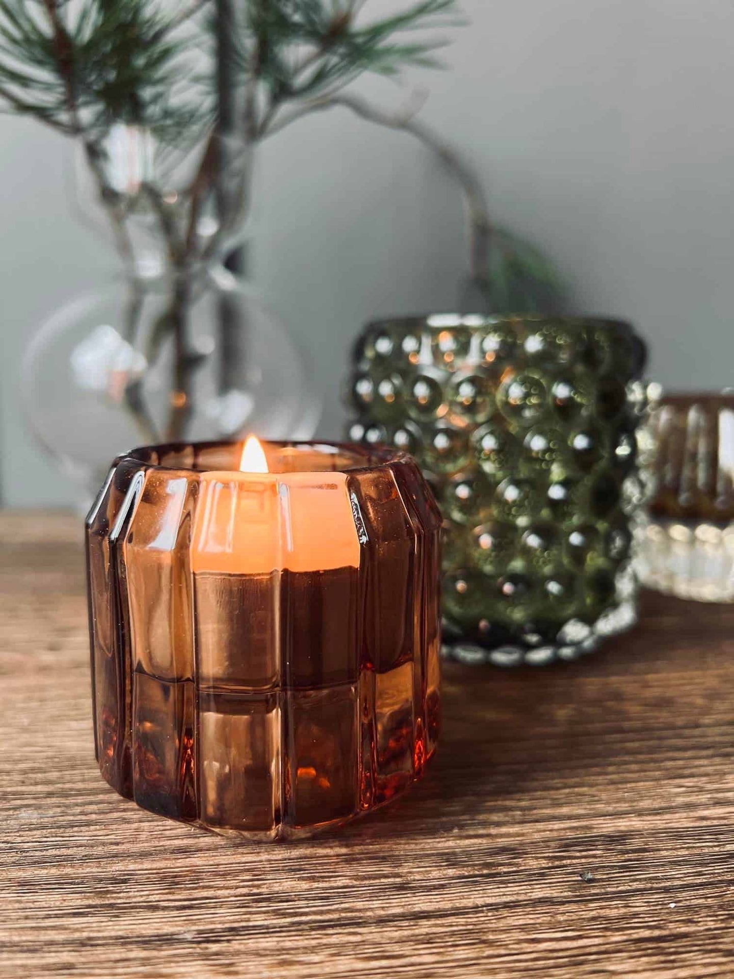 Lysestage Brown - Vendbar glas - VIAMAJA.DK