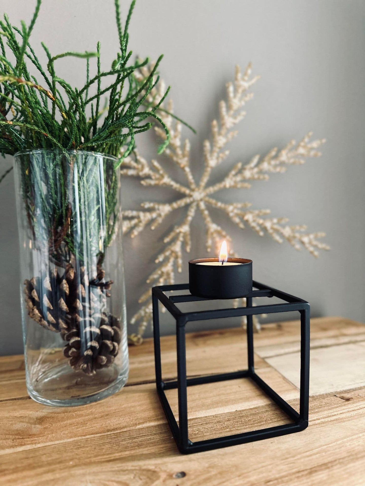 Lysestage fyrfadslys Black Nora - VIAMAJA.DK