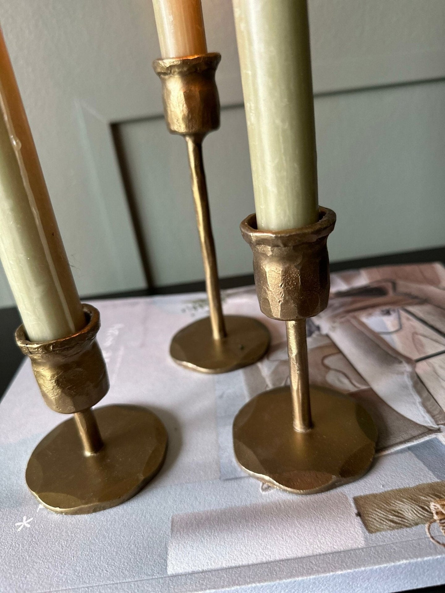 Lysestage – Gold 16 cm - VIAMAJA.DK