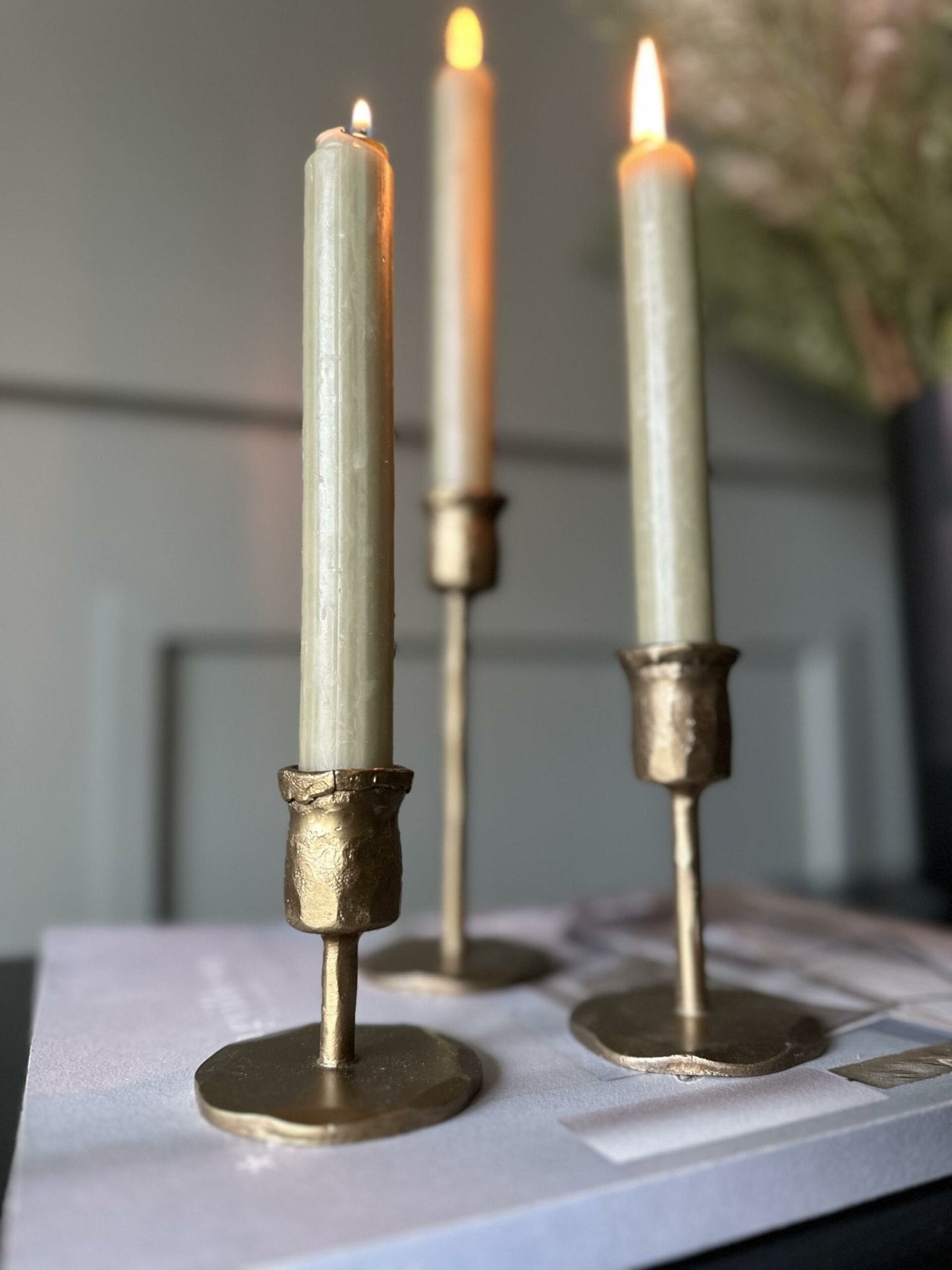 Lysestage – Gold 16 cm - VIAMAJA.DK