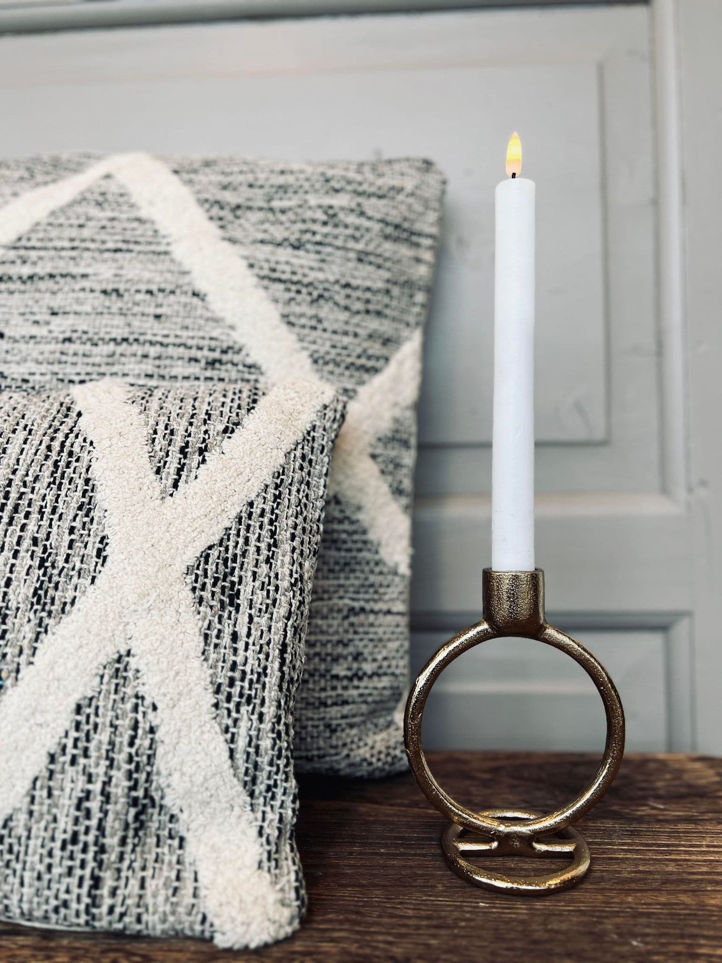 Lysestage - Guld 15cm - VIAMAJA.DK