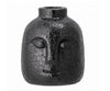 Ljusstake i stengods - BLACK FACE