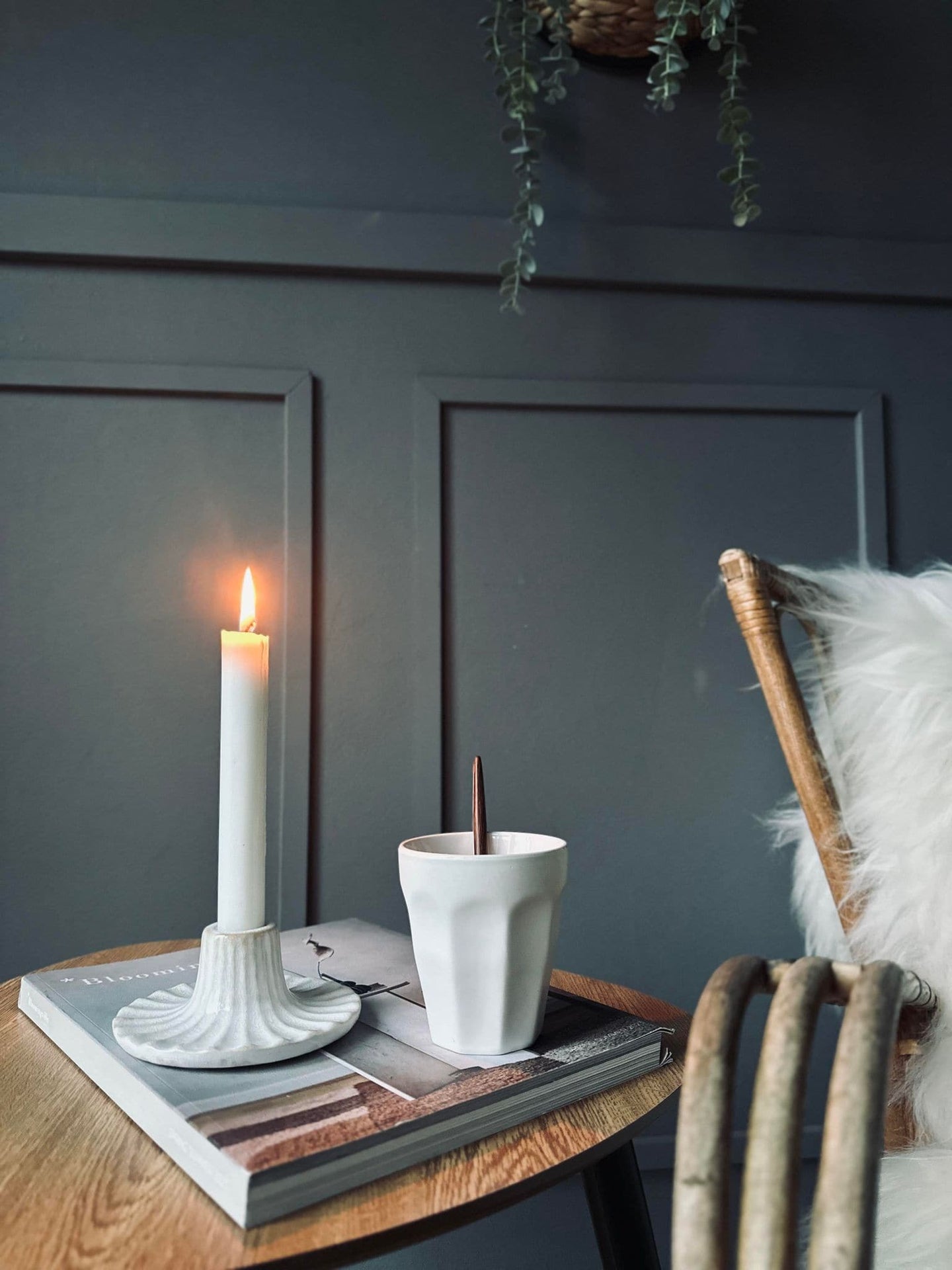 Lysestage keramik White - VIAMAJA.DK