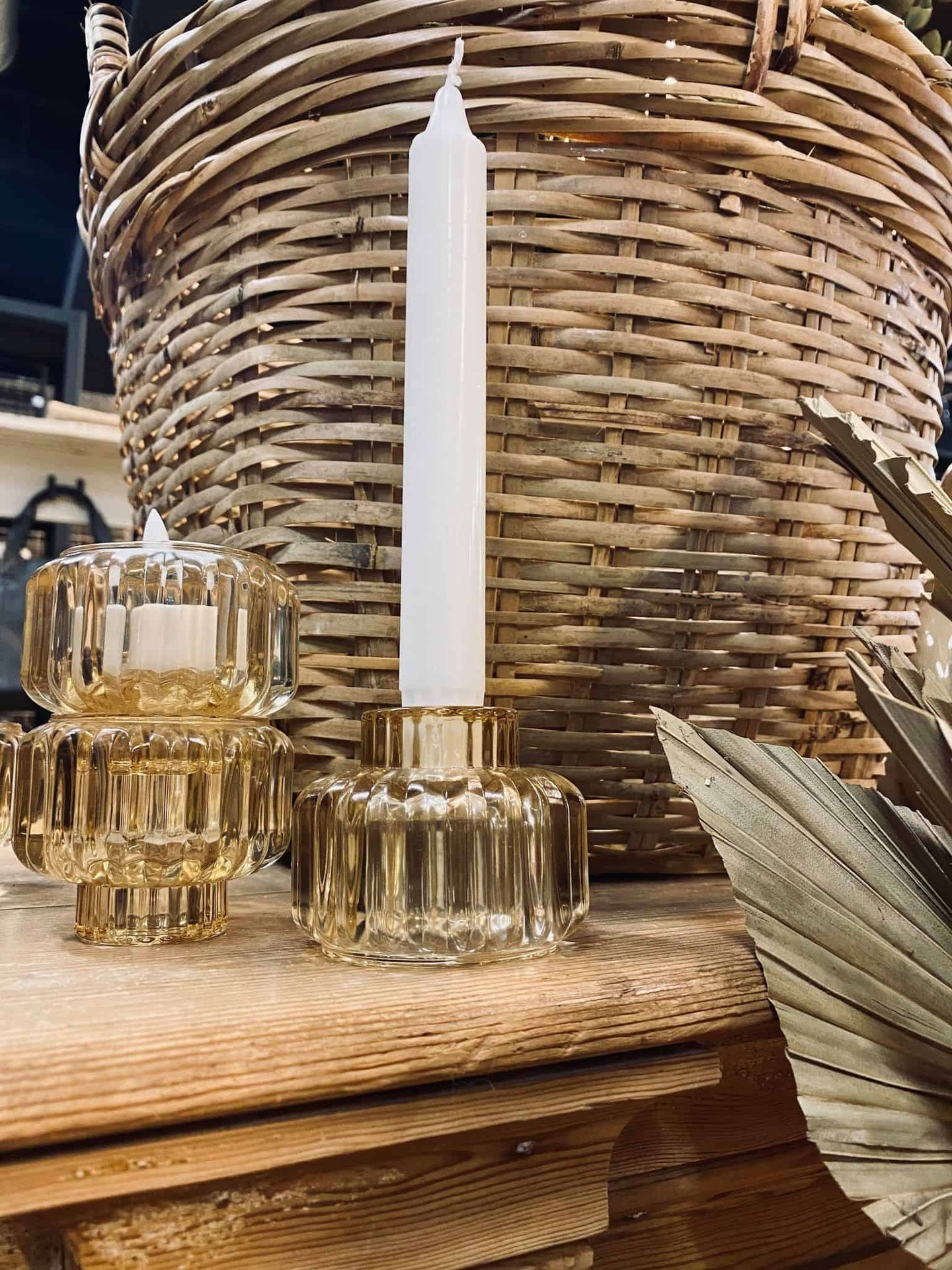 Lysestage sæt - 2ass // vendbar - Ginger - VIAMAJA.DK