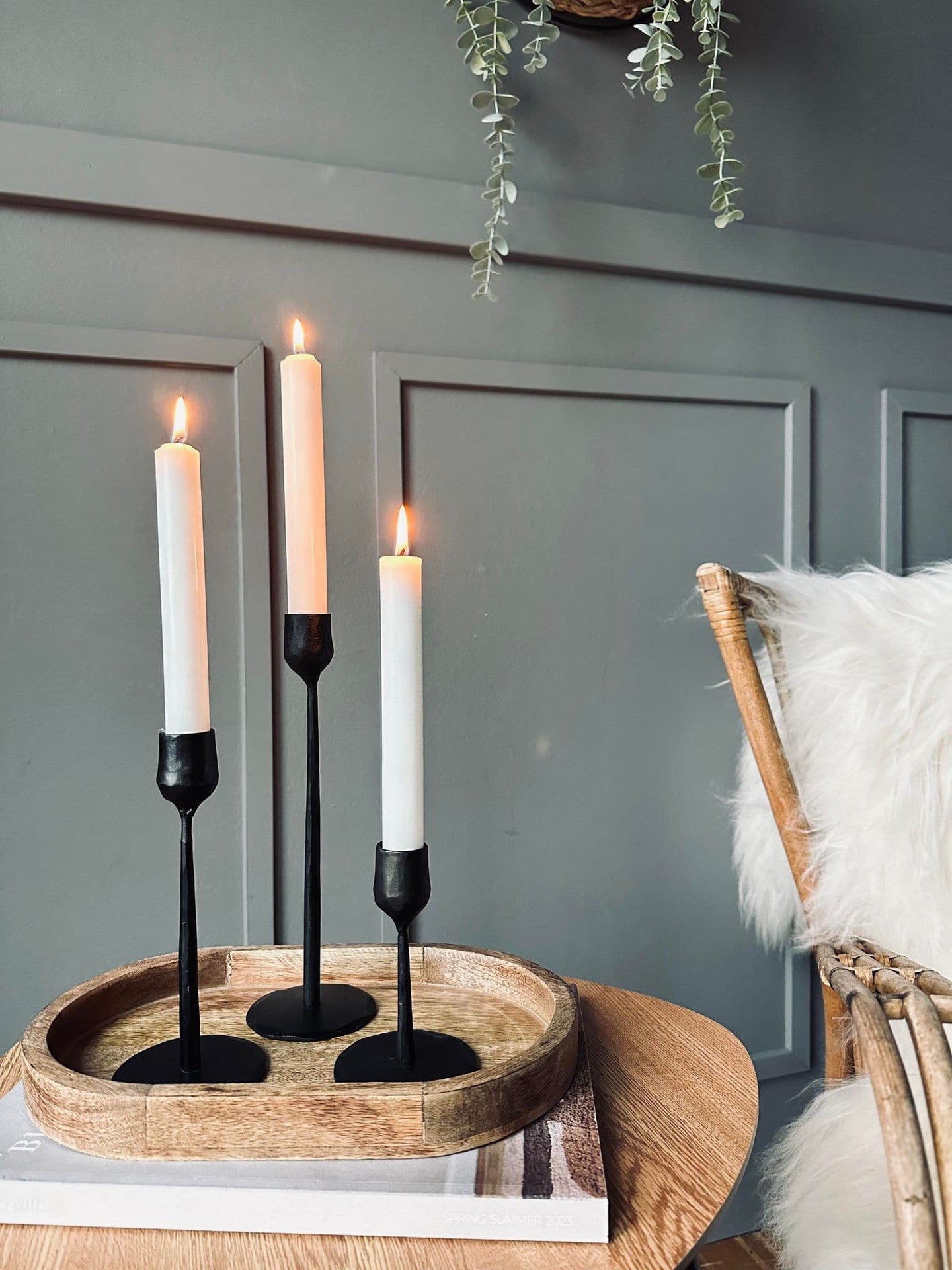 Lysestage – Støbejern 12cm - VIAMAJA.DK