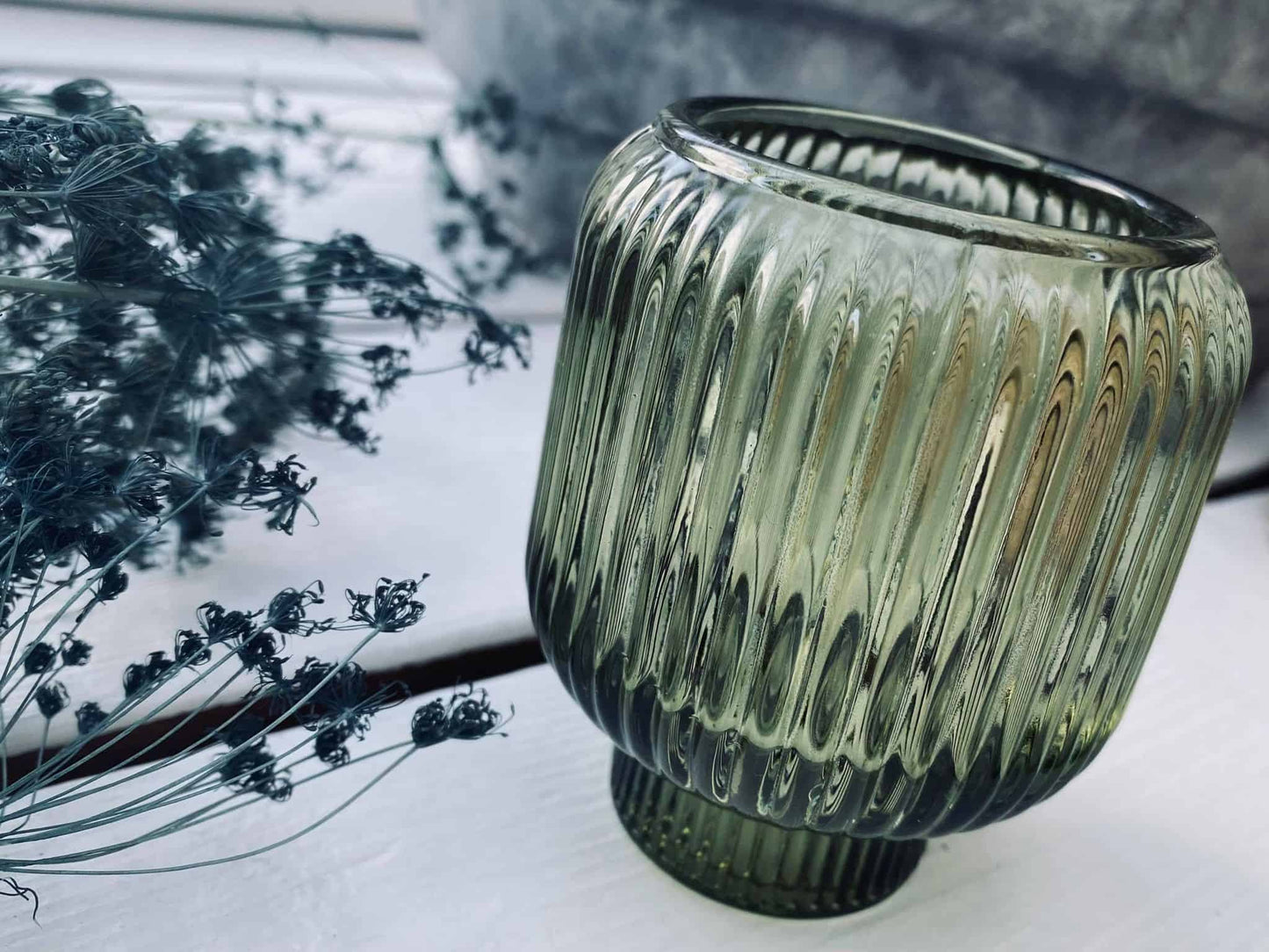 Lysestage – vendbar glas – Grøn - VIAMAJA.DK