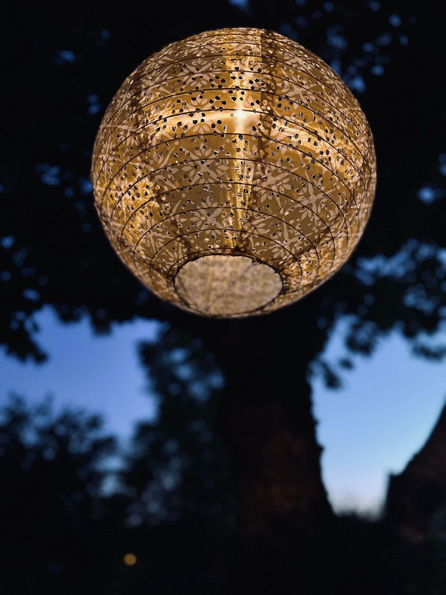 Lyskugle med solceller - SUMMER GOLD - VIAMAJA.DK