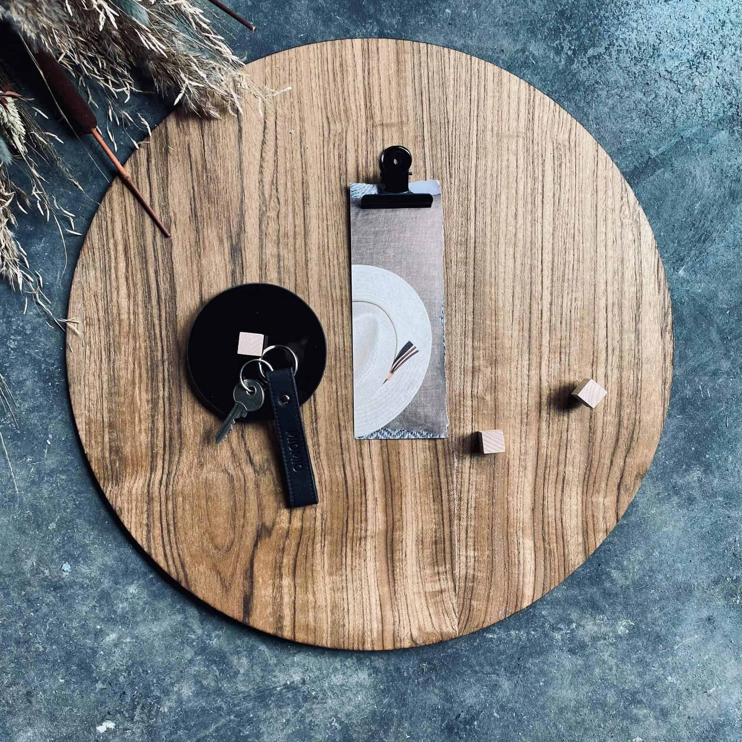 Magnetisk tavle TEAK Ø45 - VIAMAJA.DK