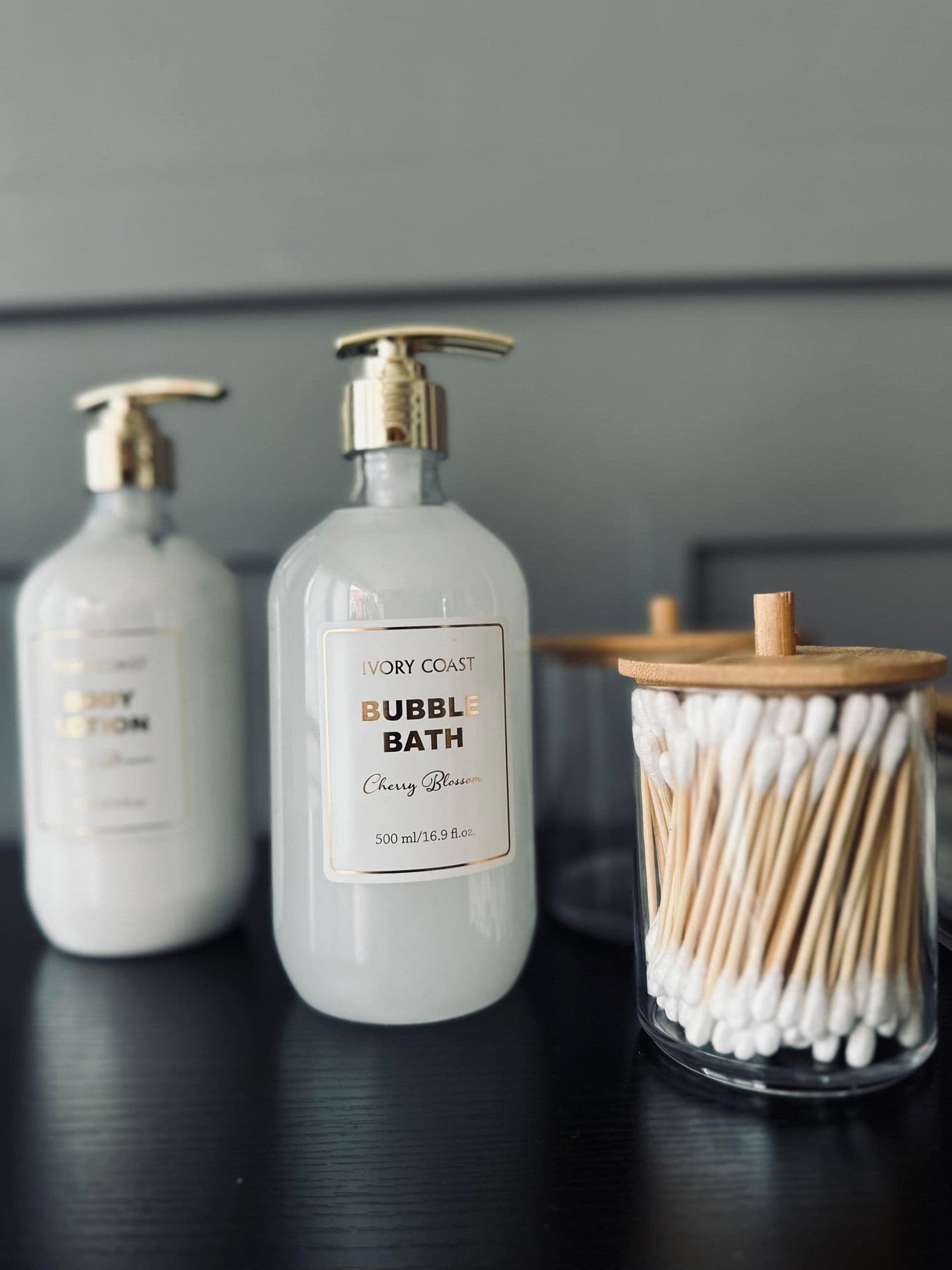 Make up organizer i akryl - 200 vatpinde medfølger - VIAMAJA.DK