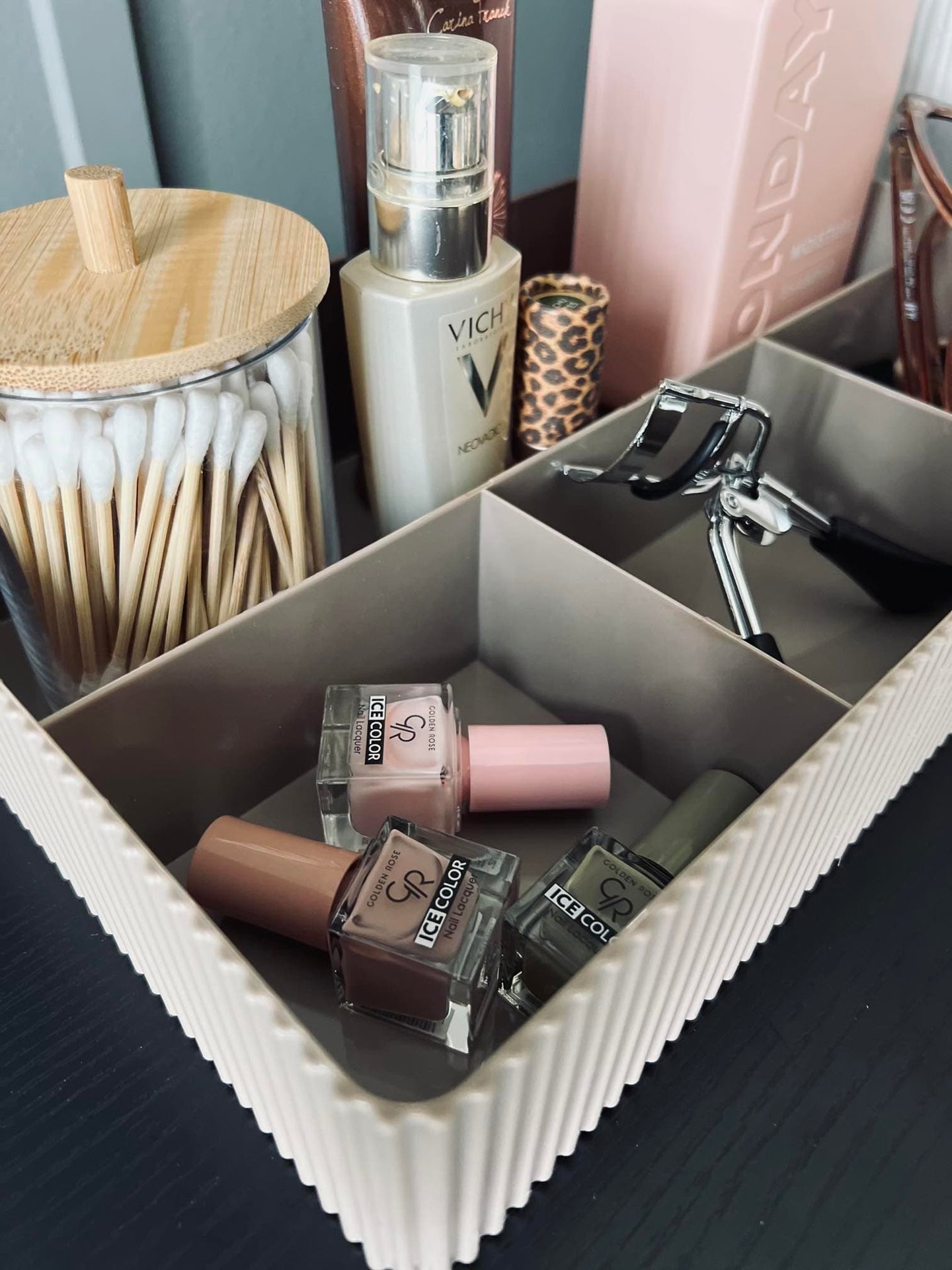 Makeup / krea organiser - Taupe - VIAMAJA.DK