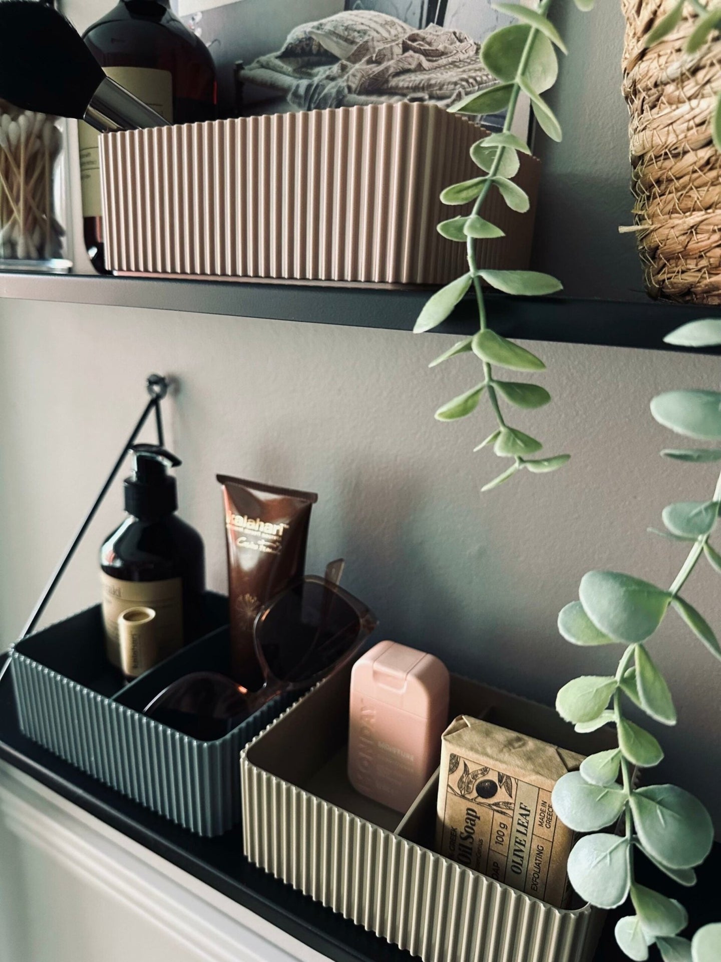 Makeup organiser med opdeling – Rosa - VIAMAJA.DK