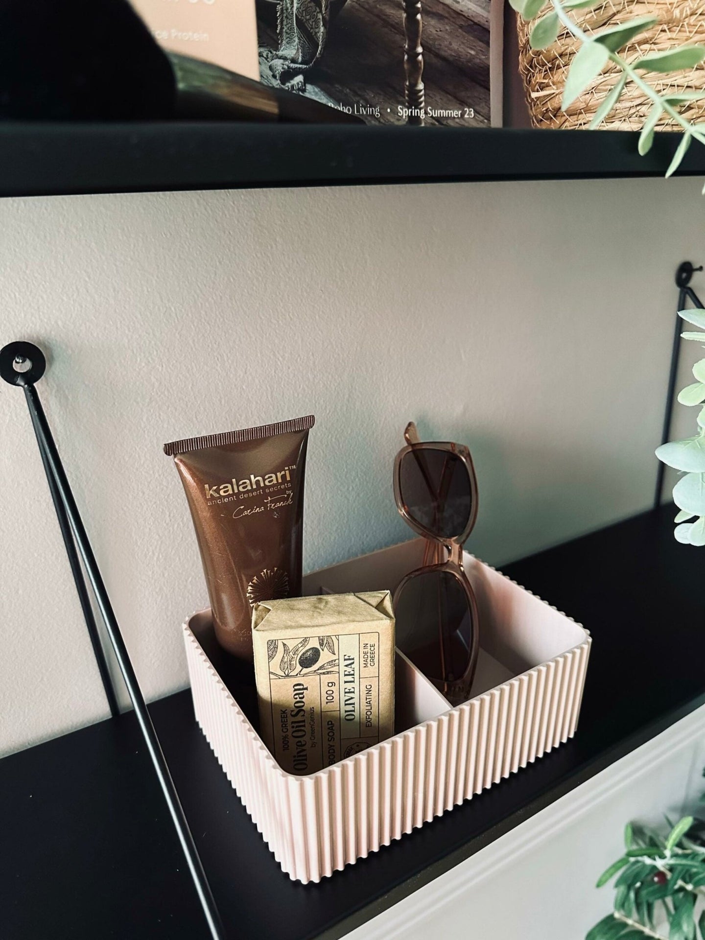 Makeup organiser med opdeling – Rosa - VIAMAJA.DK