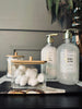 Makeup organizer i akryl och bambu