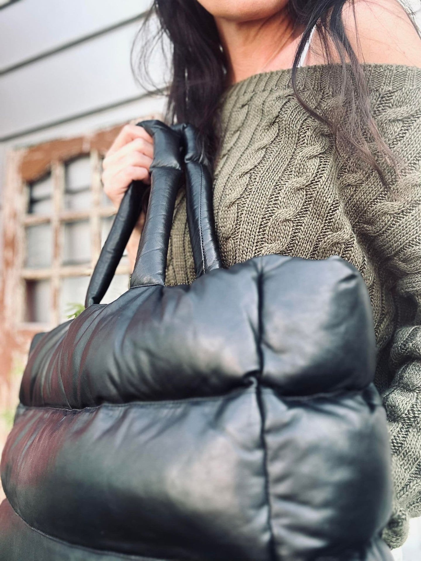 MEGA Trendy taske i blødt lammeskind - VIAMAJA.DK